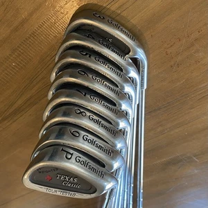 Golfsmith Texas Classic Tour Tested Golf Clubs Iron Set RH 3-9 PW Steel Shaft - Picture 1 of 13