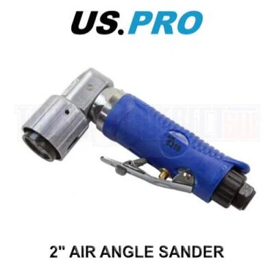 US PRO Tools 2" Air Angle 90 Deg Head Mini Sander Hook & Loop Pad Sanding 8316 - Image 1 of 3