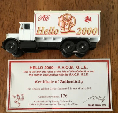 LLEDO SP44, Diecast Scammell, 6 Wheel Truck, HELLO 2000, R.A.O.B. - Image 1 of 2