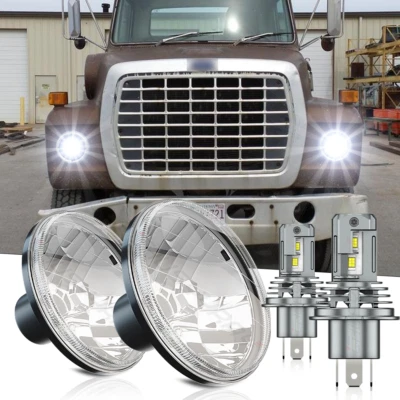 Proyector de faros LED redondos de 7 pulgadas para camionetas Ford LN7000 LN8000 LN9000 Foto 1 de 4