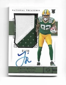 2018 National Treasures TRUE RPA JMON J’MON MOORE AUTO JERSEY PATCH /99 RC RARE - Picture 1 of 1