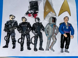 Playmates Star Trek Next Generation 5" Action Figure 1993 LOT OF 5 LOOSE NEW #1 - Picture 1 of 5