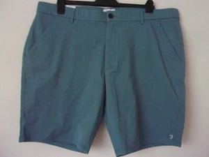 New Men's Farah Cotton Chino Bassett Shorts in Blue Size: 40 / W40 - Picture 1 of 9