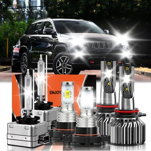 LED HID Headlight +Fog Light High&Lo Beam Bulb For Jeep Grand Cherokee 2011-2012 - Picture 1 of 11