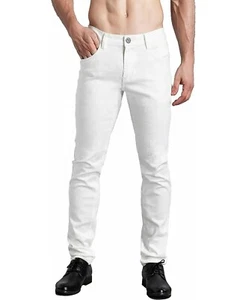 ZLZ Herren weiße Jeans Stretch Slim Fit jüngere Optik bequeme Hose Gr. 38 Neu mit Etikett - Bild 1 von 10