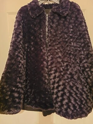 Poncho con Capa Reversible Sporto Largo Medio Cierre con Cremallera Piel Sintética Marrón NUEVO Foto 1 de 4