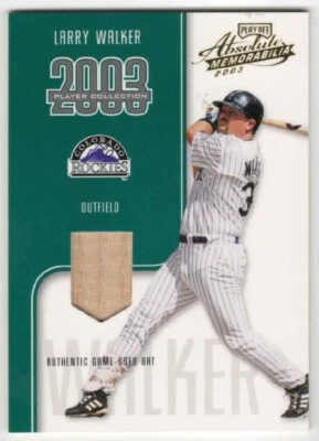 Larry Walker 2003 Playoff Absolute Memorabilia PC Authentic Game-Used Bat /25 - Imagem 1 de 2