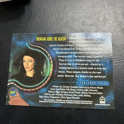 Jb28 Farscape Temporada 5 Five Rittenhouse 2001 #267 Claudia Black Aeryn Sun Foto 1 de 2