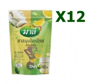 12 Malee Tea Detox Thai Herbal Organic Instant Cleanse Colon Weight Control 150g - Picture 1 of 19