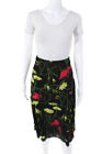 Grey Jason Wu Womens Poppy Floral Print A Line Silk Skirt Black Size 6 10741646