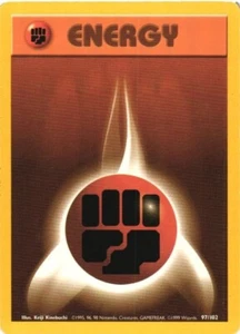 Fighting Energy 97/102 Base Set 1999 Pokémon Game Card WOTC - Picture 1 of 2