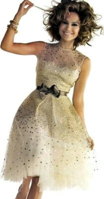 Oscar de la Renta 2005 Pasarela Tul Celebridad Cóctel Fiesta Vestido EE. UU. 2 Foto 1 de 4