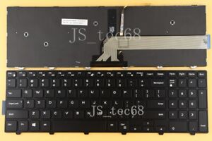 for Dell Inspiron 15 5555 5558 5552 5551 Keyboard US Black Frame Black Backlit