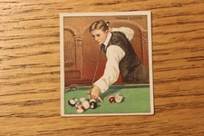 1900s T218 Mecca Athletes tobacco card - Thomas Hueston (billiards) action
