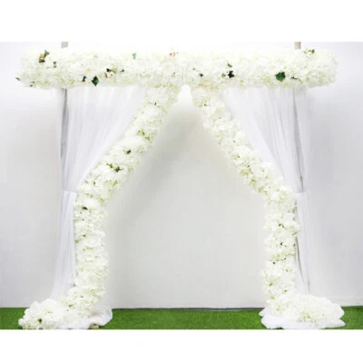White Artificial Flowers for Home Party Wedding,Artificial Silk Flowers Row,HOT! - Image 1 of 4
