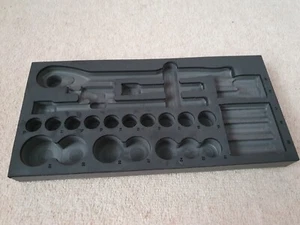 Halfords Advanced 1/2" Drive Socket set tool storage Foam tray shadow tray - Picture 1 of 3