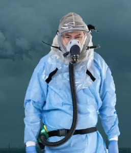 Israeli Full Face Gas Mask Kit | NBC 40MM Filter | Blower Motor | Flexible Tube - Picture 1 of 6
