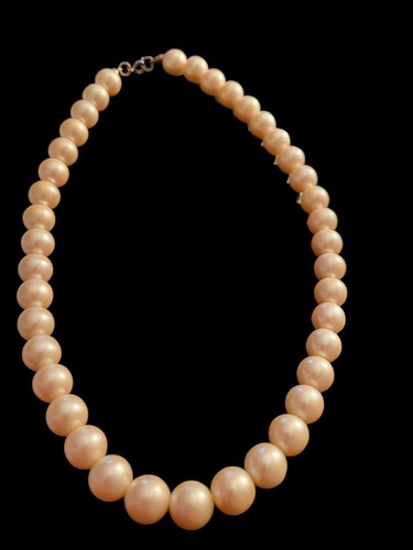 VETEMENTS Collana girocollo vintage 16" perle finte