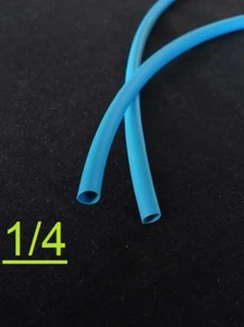 1/4" inch 6.3mm BLUE 2:1 heat shrink tubing polyolefin (1FOOT) - Picture 1 of 6