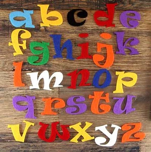 Ravie Alphabet Set 3mm Filz Kleinbuchstaben a-z 26 Zeichen Größen 5-12cm - Bild 1 von 12