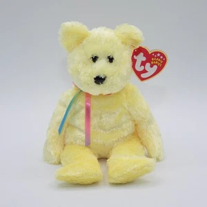 Ty Beanie Babies "Sherbet" - Bear Plush Stuffed Animal Yellow - 2002 - Picture 1 of 4