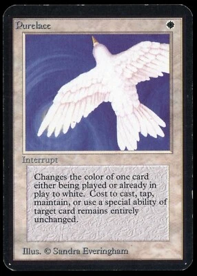 1993 MTG Magic the Gathering Card Alpha Purelace Raw MP Gaming Card TCG - Image 1 of 2