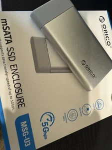 ORICO USB 3.0 MSG U3 mSATA SSD Drive W Micron C400 256GB SSD Installed - Picture 1 of 7