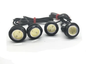 White LED Thru-wall Submersible Waterproof Livewell Bait Courtesy Boat Lights 4x - Picture 1 of 8