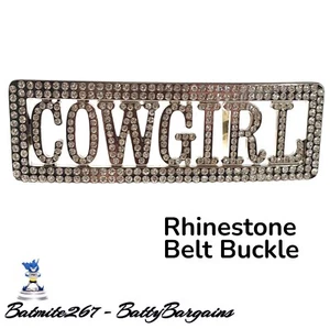 Nuova fibbia cintura con borchie strass Cowgirl Spullkle Rodeo western scintillante - Foto 1 di 5