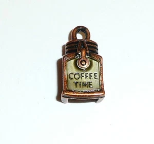 Coffee Time Metall Charm - Metall Charm für Armband 3/8"x9/16" Coffee Time Charm - Bild 1 von 6