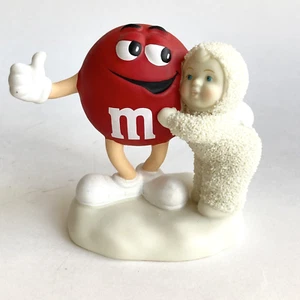 Vtg Department 56 M&M's Snowbabies Holiday Figurine '04 Red is my favorite color - Picture 1 of 10
