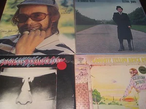 ELTON JOHN MCA RECORDS 1970'S RELEASES WESTIES SINGLE VICTIM+YELLOW BRICK + 45S - Picture 1 of 1