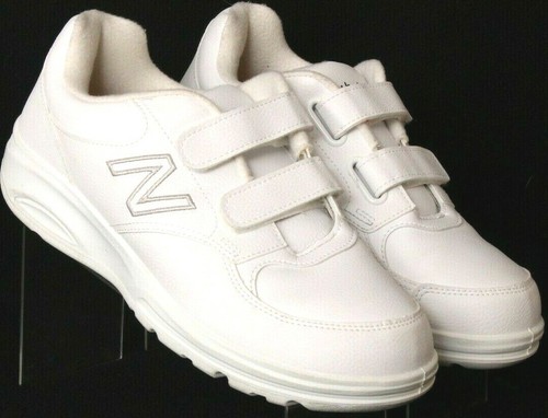 Scarpe da passeggio New Balance 674 bianche comode cinturini MW674HVW uomo 7 5 4E larghe