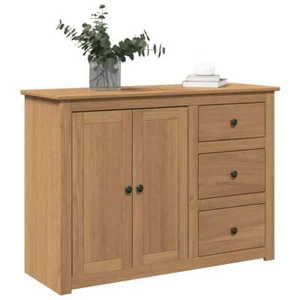 Sideboard with Drawers Panama 112x40x80 cm Solid Wood Pine vidaXL - Picture 1 of 10