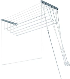Gimi 1046014300011 Stendibiancheria Da Parete E Soffitto in Acciaio, Lift 140, 8 - Foto 1 di 12