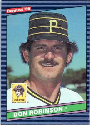 1986 DONRUSS DON ROBINSON PITTSBURGH PIRATES #357 - Image 1 of 2