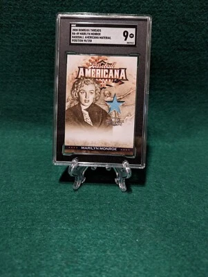 Marilyn Monroe 2008 Donruss Americana Threads Relic Worn Material /250 SGC 9 - Image 1 of 2