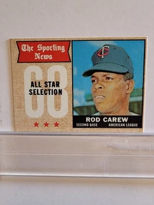 Topps Baseball Card 1968 #363 Sporting New Rod Carew - Picture 1 of 2