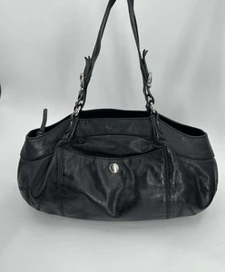 Rare Hogan Italian Black Soft Leather Shoulder Bag - Picture 1 of 7
