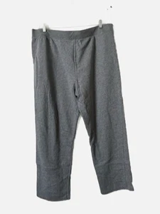Time And Tru. Women Fleece Grey Straight Leg Sweat Pants Pockets Size XXL. New. - Picture 1 of 9