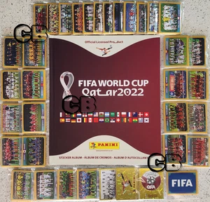 2022 Panini FIFA World Cup Complete Gold Exclusive Parallel Set + Album USA Vers - Picture 1 of 1