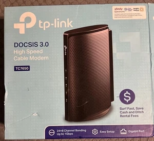 TP Link TC 7650 modem via cavo alta velocità fino a 1000mbps DOCSIS 3.0 - Foto 1 di 6