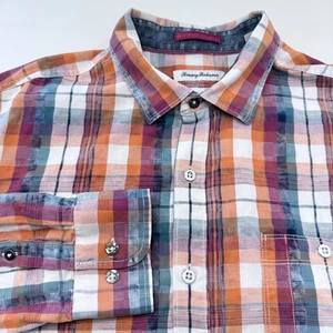 Tommy Bahama Indio Coast Check Langarm Hemd mit Knopfleiste Herren XL Baumwolle - Bild 1 von 7
