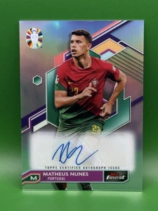 2023 Topps Finest Road to UEFA Euro 2024 Auto Matheus Nunes Portugal - Picture 1 of 2