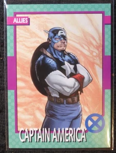 2015 Upper Deck Marvel Fleer Retro Captain Amierica #3 1992 Impel - Bild 1 von 2