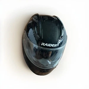 Casco de motocicleta RAIDERS Full Faced negro A-683 aprobado por el DOT talla L febrero 2010 - Imagen 1 de 9