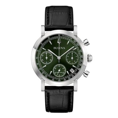 Orologio Bulova Chrono Alta Precisione 262Khz Quadrante Verde 96B457 - Immagine 1 di 3