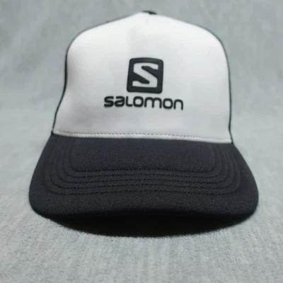 Salomon Summer Logo Trucker Hat Unisex One Size Black White Mesh Snapback - Image 1 of 4