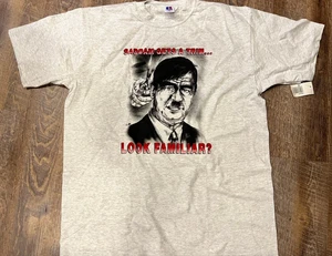 Men’s 1990’s Desert Storm Sadam Hussein Russell Athletic T-Shirt -Size XL -New - Picture 1 of 5