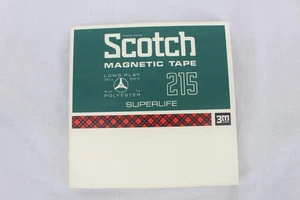 Vintage Scotch Magnetic Tape 215-18 7in Reel 1800ft 3M Long Play NOS Audio - Picture 1 of 4